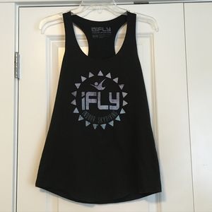 Black ifly tank top
